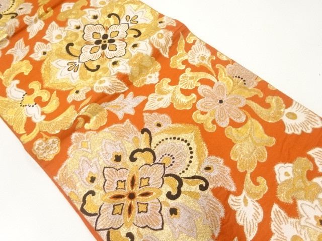 JAPANESE FUKURO OBI / WOVEN FLORAL SARASA